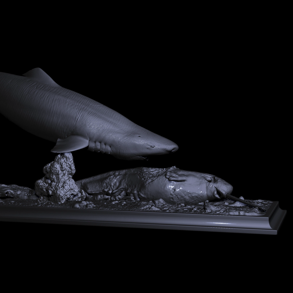 GREENLAND SHARK PALEOART STATUE (RESIN KIT / PAINTED EDITION) APHID STUDIO