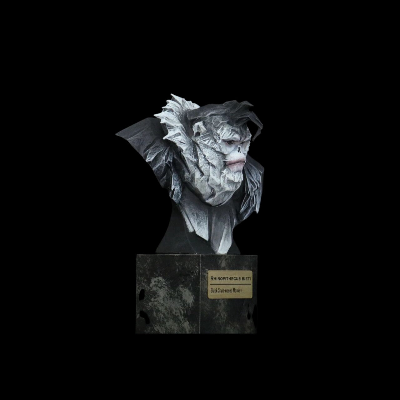 GOLDEN EAGLE · YUNNAN SNUB-NOSED MONKEY · TAKIN · CLOUDED LEOPARD  WILD CHINA: ENDANGERED SPECIES ART STATUE PROJECT