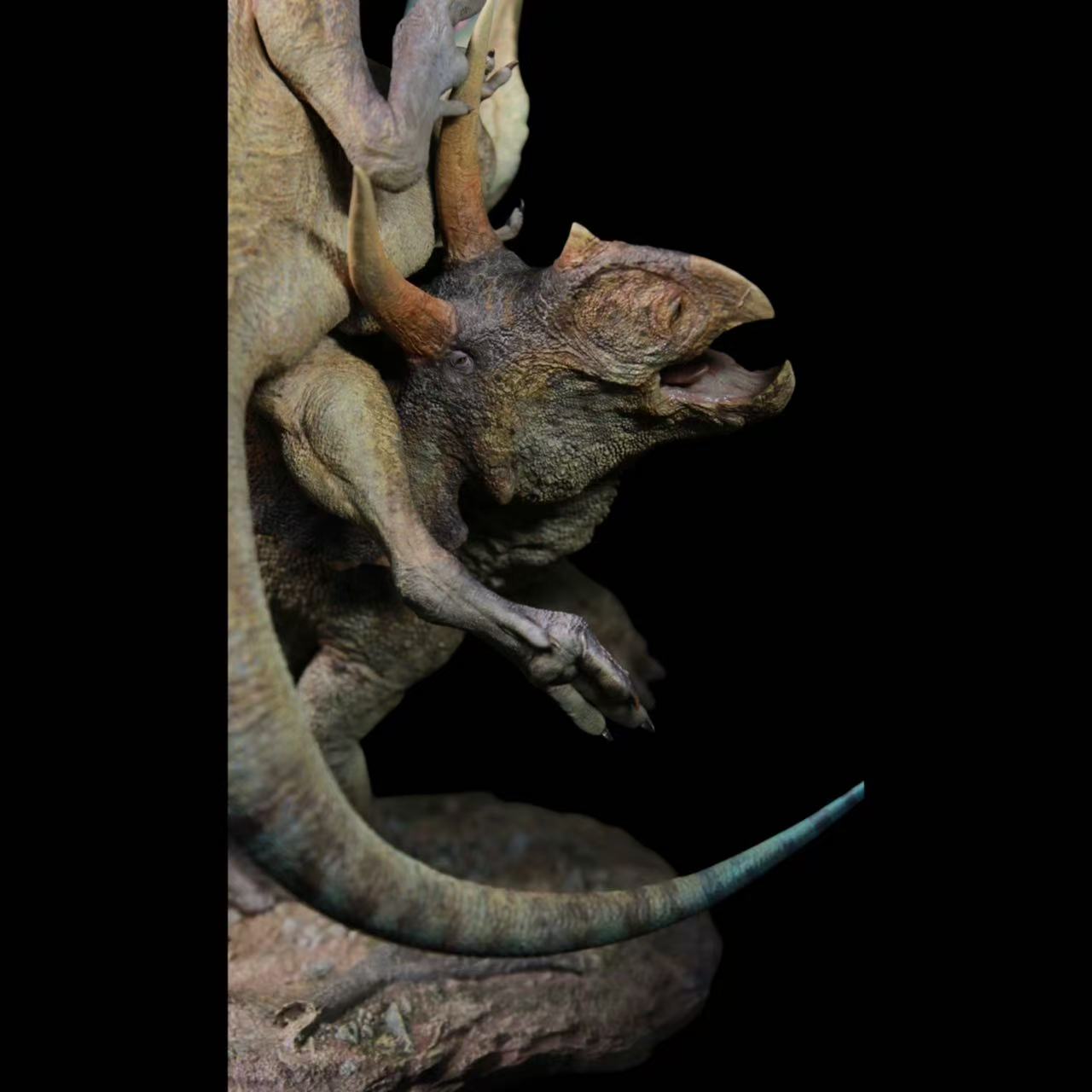 Eotriceratops vs Albertosaurus Statue Model Kit 1:18 Scale Showanna Studio