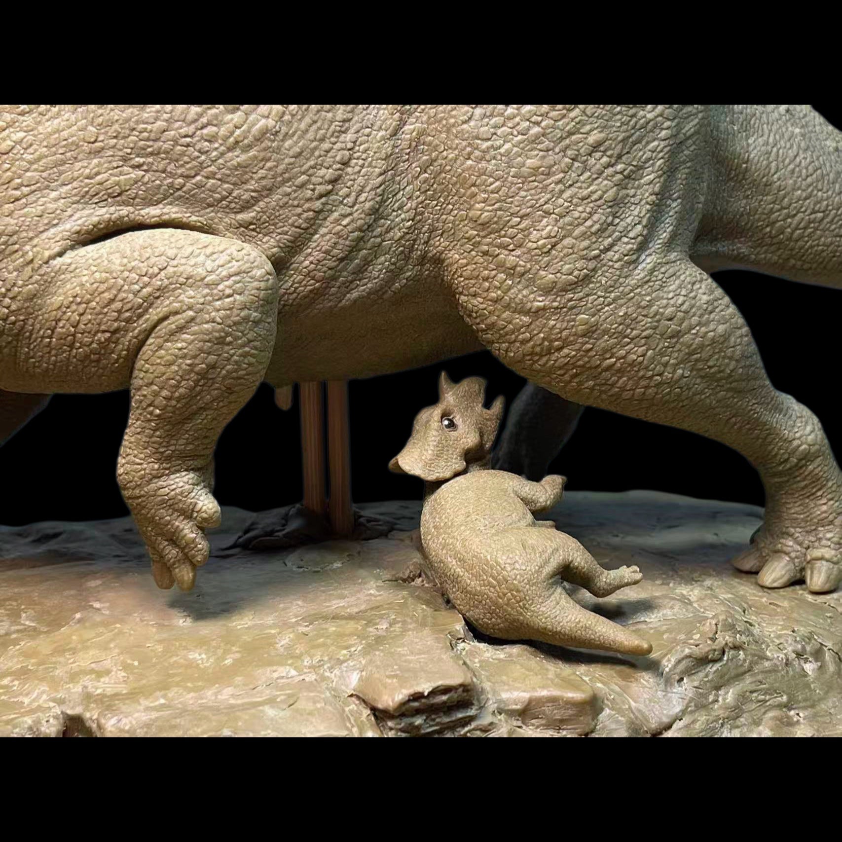 Centrosaurus Scene statue Model Kit 1:18 Scale Sen Sen Studio