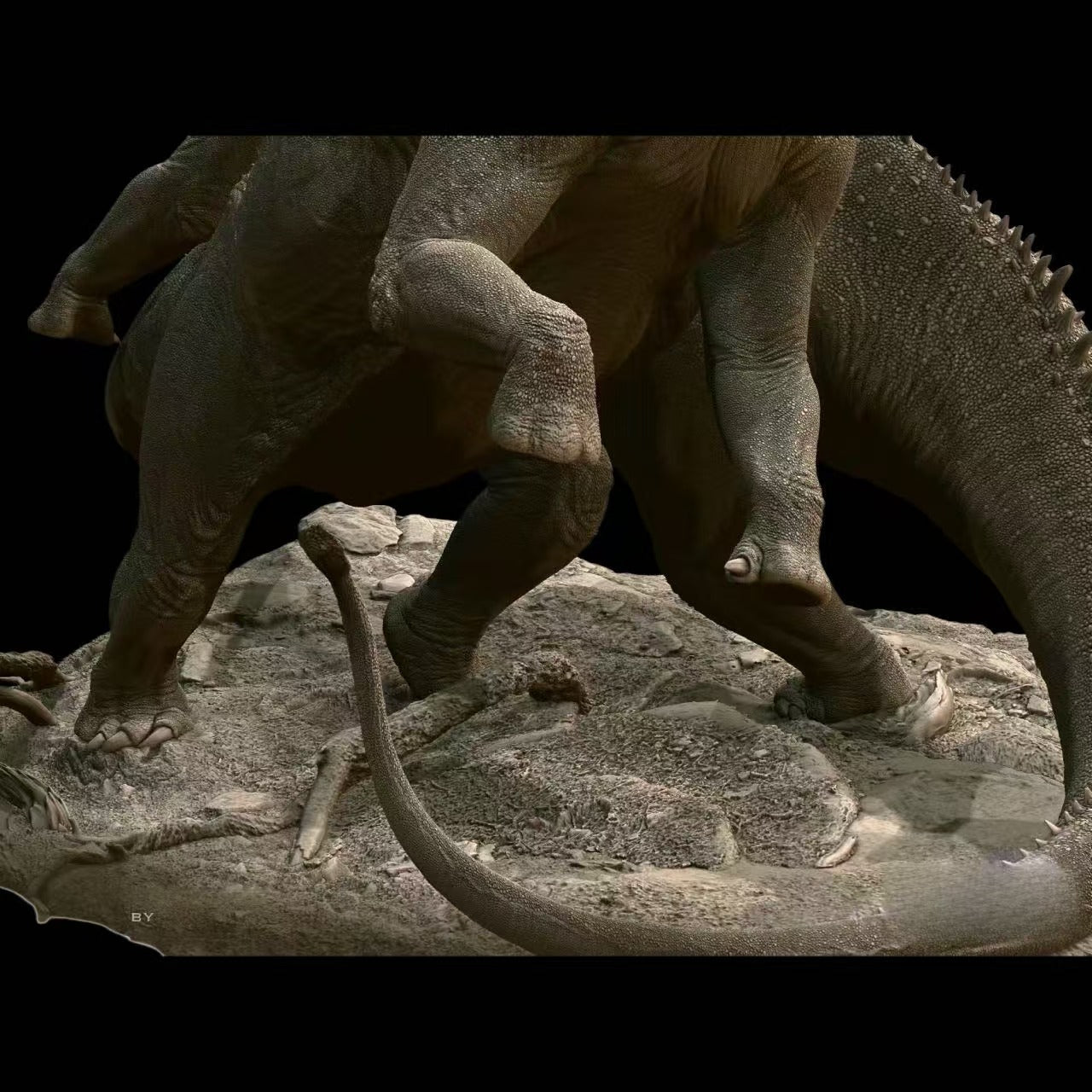 Mamenchisaurus "The Ritual" Statue Model Kit 1:35 Scale Sculpted by David Krentz  B&G Studio